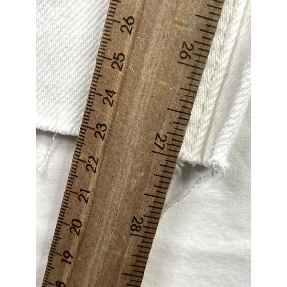 Free People Distressed Button Fly Jeans size 25 White - Picture 6 of 6